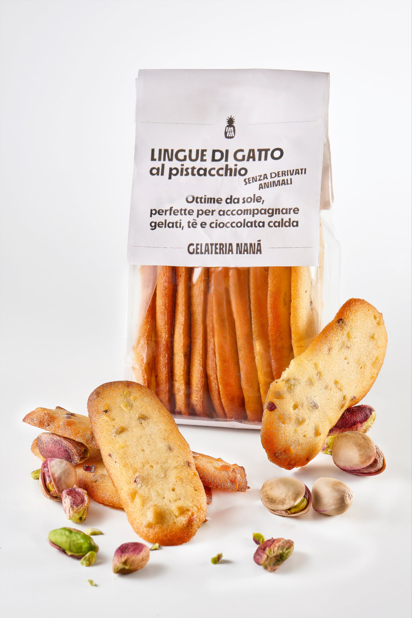 Lingue di gatto - Pistacchio